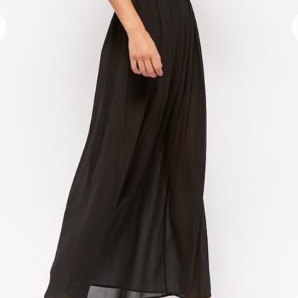 Cotton On Black Semi Sheer Maxi Skirt